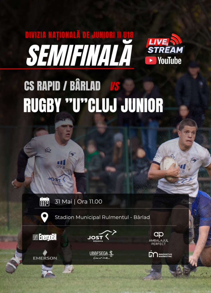 Rugby U Cluj Junior calificata in semifinala Campionatului National U18